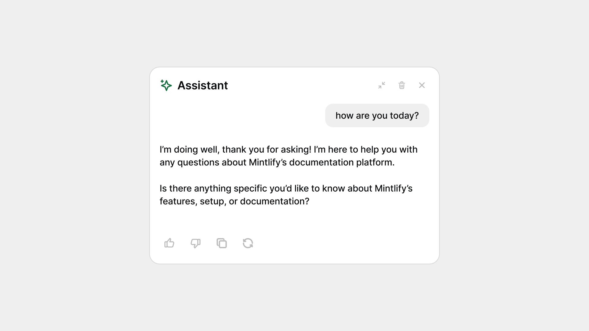 Mintlify assistant