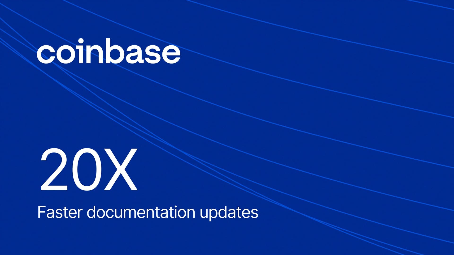 Coinbase: 20x faster documentation updates