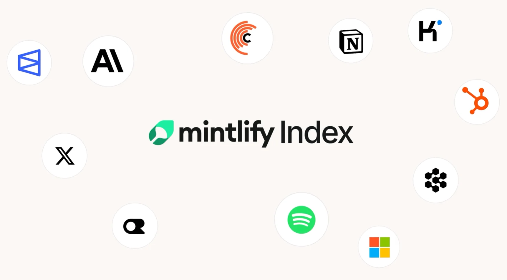 Mintlify Index technical documentation search