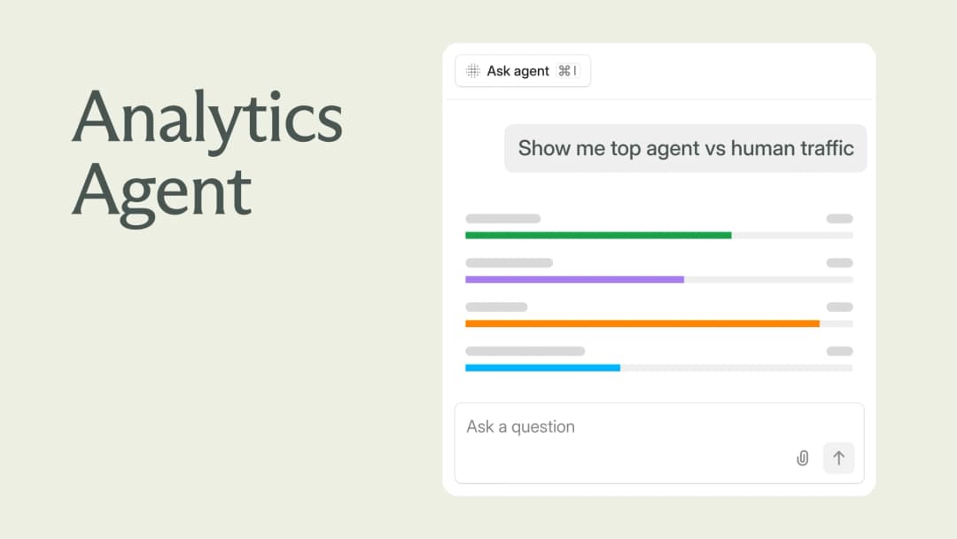 Explore your analytics with the Mintlify agent