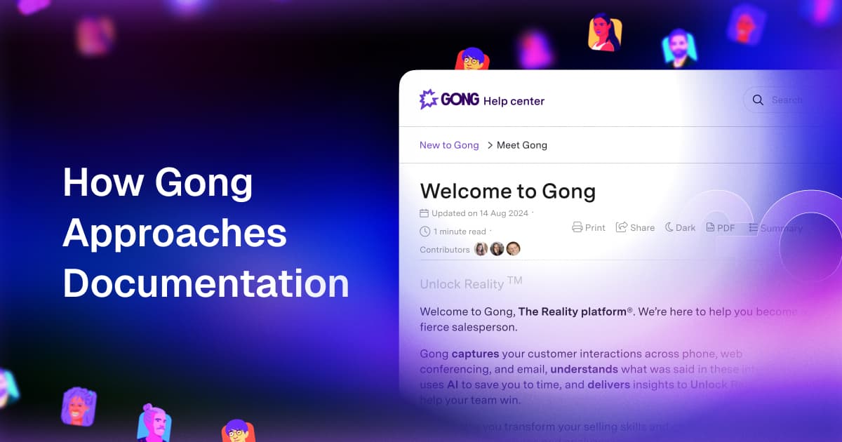 Fireside Chats: Gong's Approach to Software Documentation