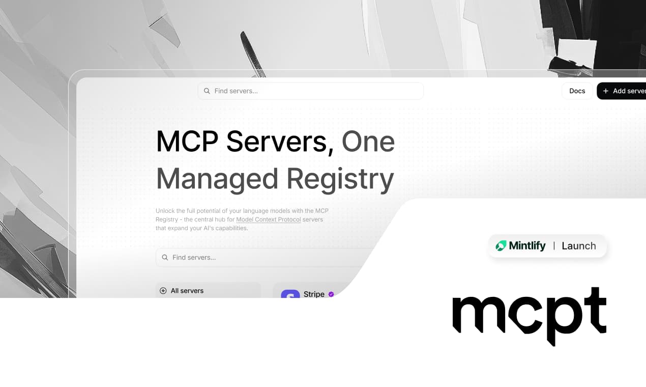 mcpt: The curated registry for MCP servers