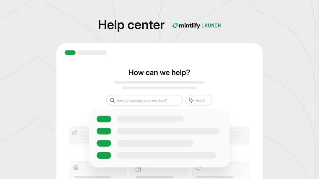 Introducing the Mintlify Help Center Starter Kit