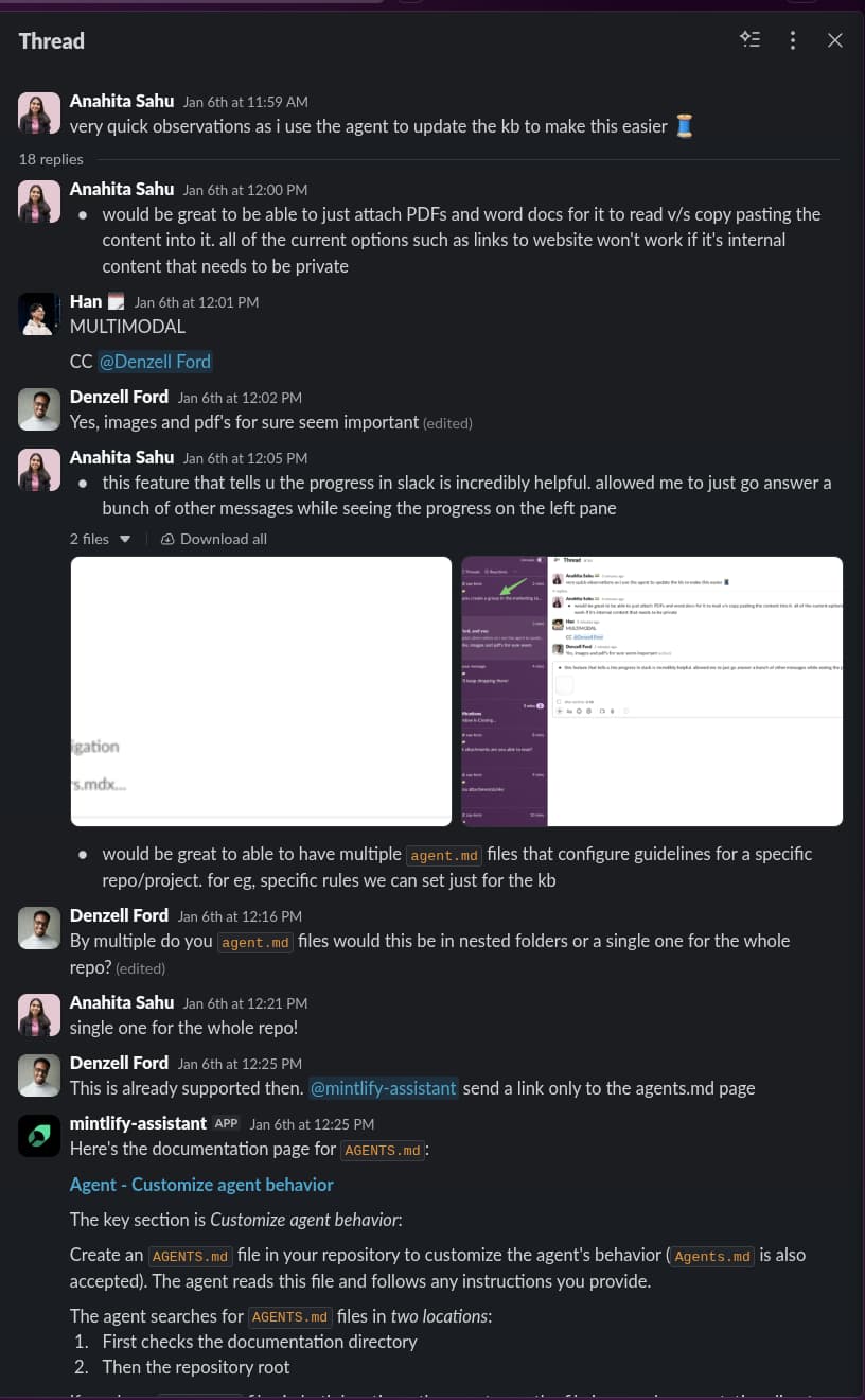 Anahita's conversation with KB