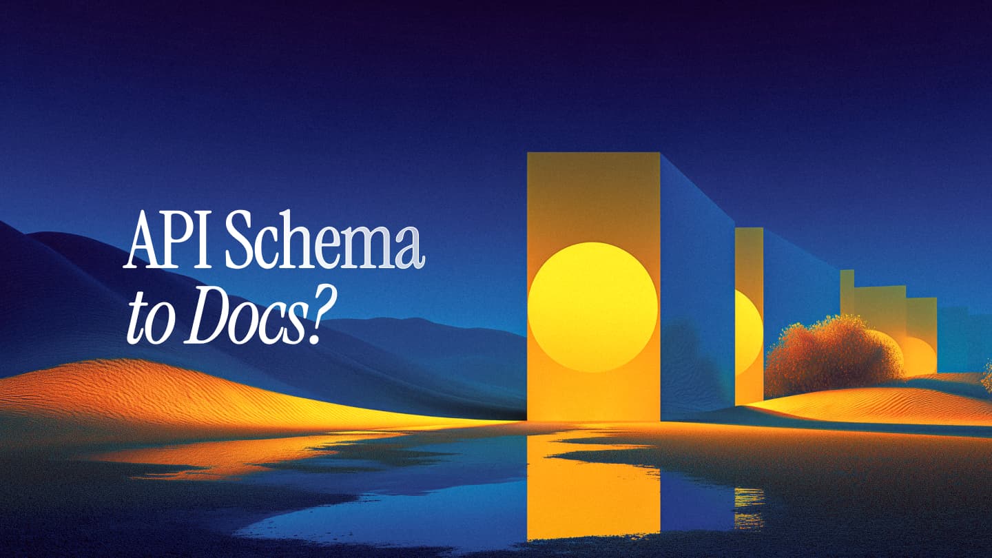 Should you generate docs from your API schema?