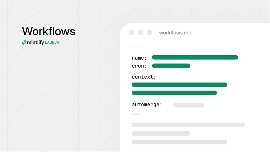 Workflows: Automate documentation maintenance