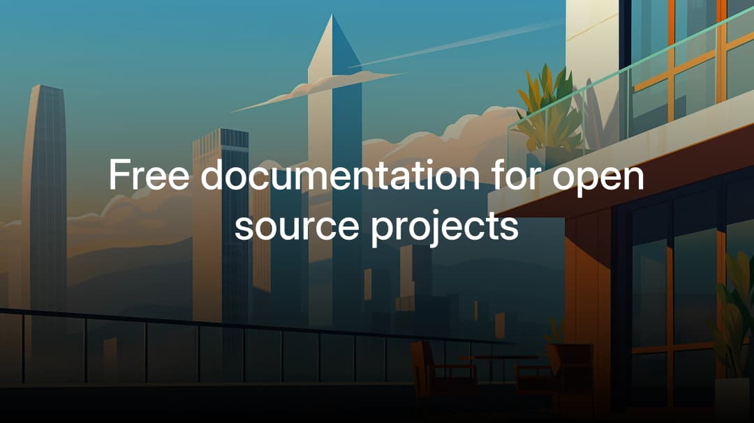 Free documentation for open source projects