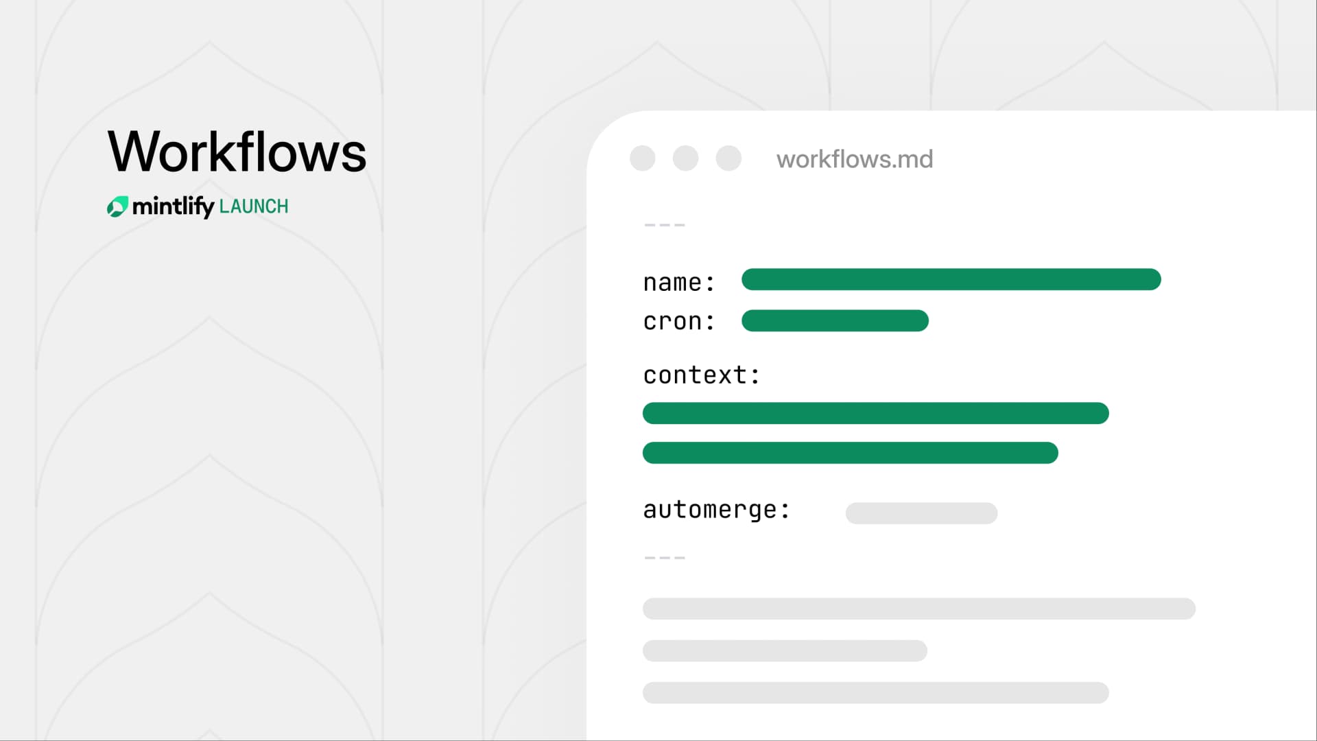 Workflows: Automate documentation maintenance