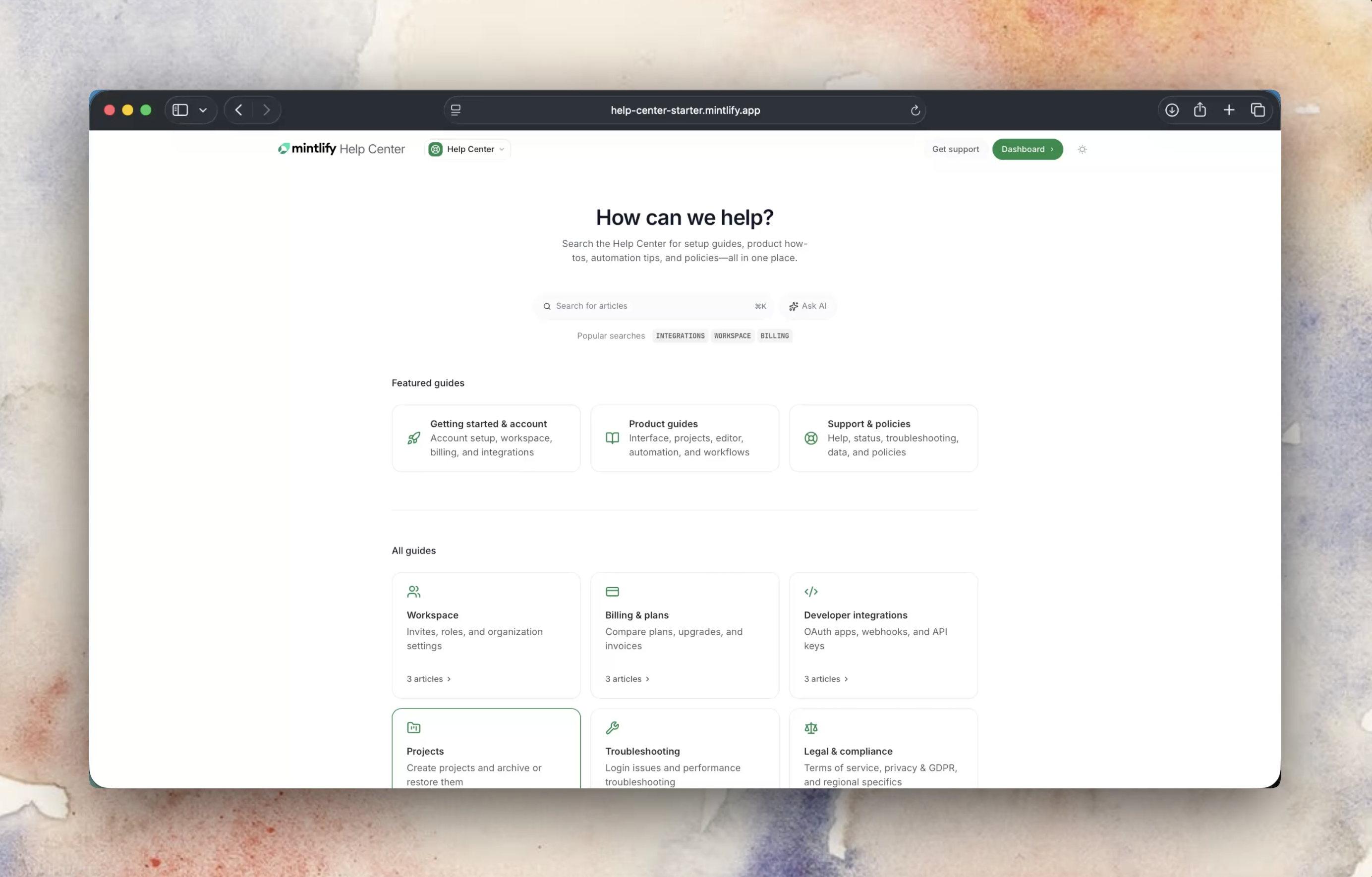 Run a help center that answers questions before they become tickets