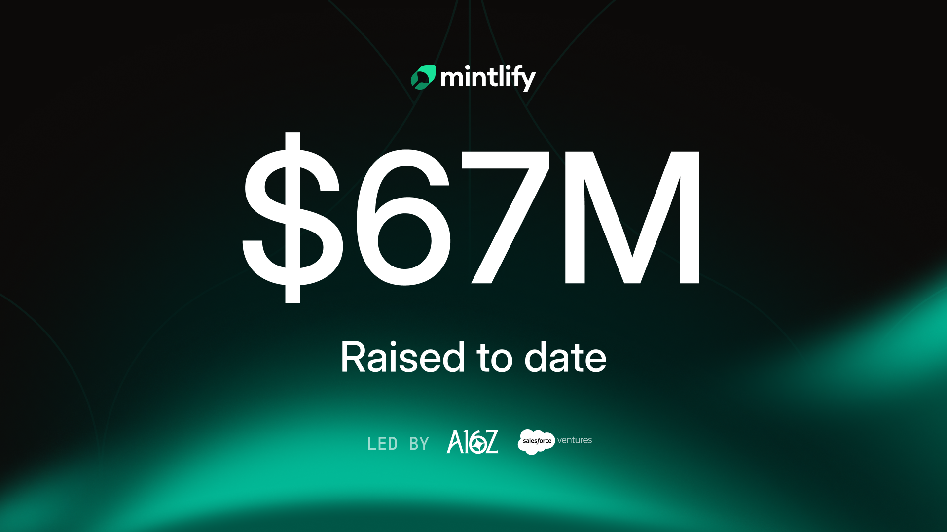 Mintlify Series B announcement graphic featuring the Mintlify logo and a $45M round milestone